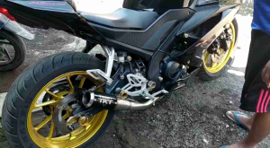 knalpot racing original TRITON type GT-5 series full system buat motor all matic vixion cb150/cbr150 verza byson fu sonic mega pro Tiger dan lain lain