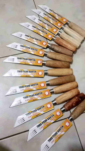 PISAU DAPUR CAP GARPU LOKAL SUPER TAJAM SATUAN TANPA SERANGKA BAHAN BAJA PER SUPER