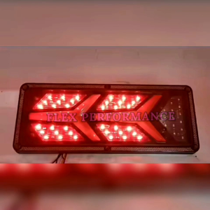 UNIVERSAL LORRY 24V LED TAIL LAMP ARROW SMOKE 46CM 33CM ISUZU HINO NISSAN FUSO HICOM DAIHATSU REAR LAMPU BELAKANG LORI FLEX PERFORMANCE