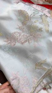 [ VẢI NAKI ] GẤM PHƯỢNG HOÀNG - dòng gấp cao cấp chuyên lên đầm váy áo dài đứng form