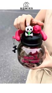 Botol Minum 800 ML Anak Bulat Panda Tritan Dua Sisi: Botol Minum Panda Aesthetic Lucu