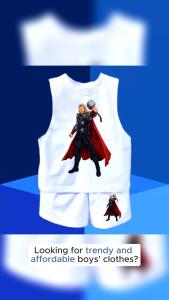 CHARACTER Terno for Kids Muscle Tee & Short for Kids (SUBLIMATION)(AGE 1-7yrs old) Summer Ootd