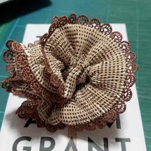 ยางรัดผม ยางรัดผมสไตล์เกาหลี ลายดอกไม้สีสวยมาก ไม่ยืดไม่ย้วย คืนตัวไว [พิเศษ]",