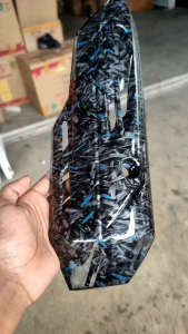 Forged biru tutup knalpot vario 110 fi