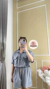 CJ FASHION - SETELAN #2260 ELECTRA ZIPPER COMFY SET PREMIUM