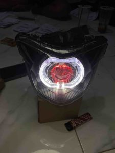 Lampu daymaker biled projie mx king v1 4.5 inch full set reflektor