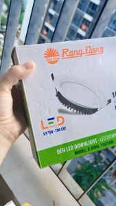 Bóng Đèn LED âm trần Downlight Rạng Đông AT04 155/16W ánh sáng trắng tiết kiệm điện