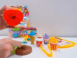 Ice Cream Candy Cart Kitchen Playset Kids Toy Girls Pretend Play Toys Music Light Troli Aiskrim