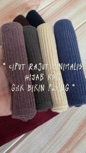 CIPUT RAJUT / Bandana polos super premium/ Inner hijab premium / Daleman jilbab