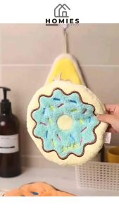 LAP TANGAN HANDUK DAPUR GANTUNG MOTIF LUCU TEBAL LEMBUT. LAP TANGAN HANDUK BREAD KEJU DONAT LUCU