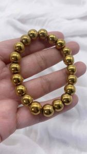 Hematite Gold Bracelet Money Magnet