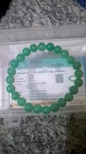 สร้อยข้อมือหยกคริสตัลเสริมโชค(สัญลักษณ์ของความบริสุทธิ์ ความสงบ และเงินทอง)