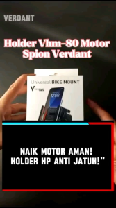 Verdant VHM-80 Holder HP Motor: Dudukan Ponsel Alumunium Aloy Holder Handphone Motor