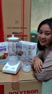 BLENDER MIYAKO BL-101 PL PLASTIK ANTI PECAH apasitas tampung hingga 1 liter dilengkapi mata pisau yang sangat tajam sehingga mampu haluskan dengan sempurna