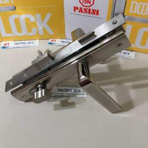 [Chính hãng] Khoá cửa tay gạt hệ nhôm 700 sắt hộp 3x6cm Pasini 9828 -Bảo hành 1 năm