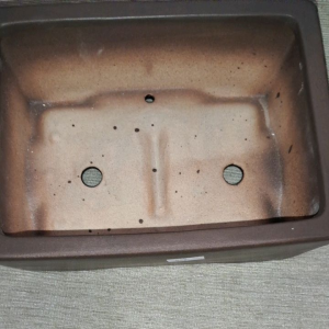 pot bonsai keramik persegi panjang