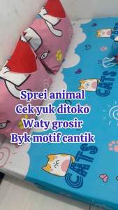 15 MOTIF ANIMAL uk 200 180 160 dan 120 sprei homemade jahitan rapi dan kuat