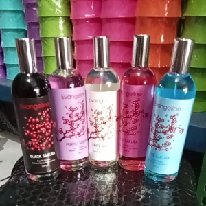 promo-parfum evangeline sakura Eau De parfum 100ml /parfum Evangeline  Original  Eau De tahan 24jm