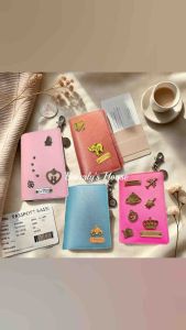 Passport cover FREE PUT YOUR NAME + charmready stock in malaysia