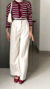 Celana Panjang Highwaist Loose: Celana Kerja Anti Kusut untuk Wanita