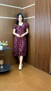COD || Sellene Dress Hawet || Daster Wanita Lengan Pendek Viral || Dress Rayon Motif Terbaru