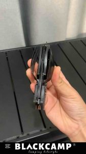 Camping Tableware 3-in-1 Spoon Fork Knife (DEWASA Sahaja) Utensil Foldable Compact Bottle Opener Black Series