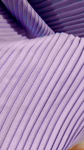 Bahan & Kain  Plisket Moscrep/prisket polos warna lilac