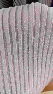 Bahan & Kain Plisket Moscrep/prisket polos warna abu