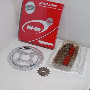 Gearset gear paket Honda Tiger import warna crome ukuran 520-43T 13T-106 MHM