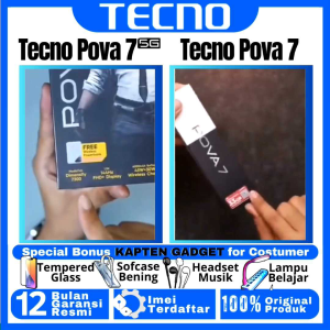 TECNO POVA 7 | POVA 7 5G 8/128 GB | 8/256 GB Ram Upto 16GB Hyper Gaming Engine 100% BARU ORIGINAL GARANSI RESMI