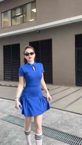 SÉT VÁY ÁO DÂY KÉO THỂ THAO NỮ PHÙ HỢP CHO PICKLEBALL TENNIS CẦU LÔNG