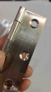 บานพับสแตนเลสแท้ 4x3 ประตู พร้อมน๊อตสแตนเลสแท้ ไม่เป็นสนิม บานพับ บานพับ พร้อมเครื่องบอกเสริมเสริมภูมิ