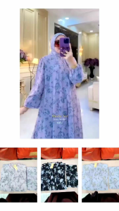 gamis shaby set gamis +hijab Amore by ruby