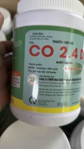 Thuốc trừ cỏ 24D (Hủ 500gr) Dạng bột lưu dẫn Trừ cỏ lá rộng Cỏ trong lúa Thân gỗ Cứng Đầu Cỏ Lâu Năm.