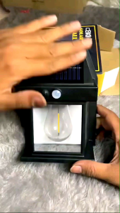 Lampu Dinding Tenaga Surya Solar Sensor Gerak: Unit Set