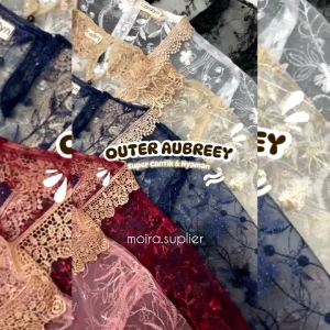 OUTER KEBAYA AUBREEY BAHAN TILLE TERMEWAH OUTER KONDANGAN KOREAN STYLE