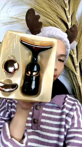 2023 3 IN 1 Alat Pijat Pengencang Kulit Wajah dan Leher dan Mata / Setrika Wajah Alat Perawatan Wajah / Alat Kecantikan Pembersih Wajah