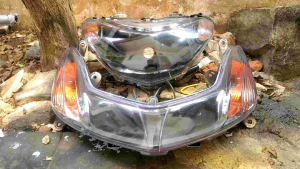 TERBARU PAKETAN MIO SMILE CUSTOM REFEKTOR LAMPU DEPAN MIO SMILE PLUS LAMPU SEN SET MIO SMILE CUSTOM HITAM