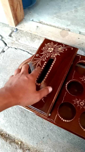 tempat aqua set tisu + toples