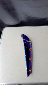 กันร้อนข้างท่อ NMAX-155 ปี 2017-2019 น้ำเงินลาย อะไหล่ทดแทน 1 ชิ้น กันร้อนท่อ ขายถูก!!(มีตำหนิ)