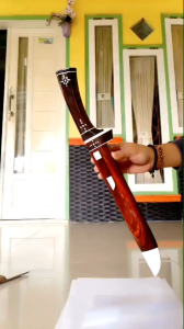 Golok Fullkayu Sonokeling Baja Per