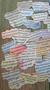 50pcs Atomic Habits • Motivational Quotes  • Sticker Pack • Waterproof • Scratchproof