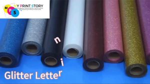 ** LOCAL SELLER**HTV Heat Transfer GLITTER Vinyl Roll Permanent Adhesive T-Shirts Iron on Vinyl Heat FilmGlitter Heat Transfer Vinyl: Add Sparkle to Your Creations