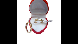 Cincin Couple Titanium Gransi luntur 1tahun Free Kotak Love Cincin Pasangan Mata Satu