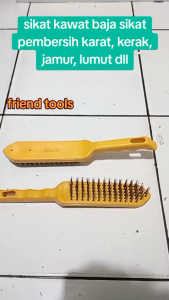 sikat kawat baja gagang pembersih kerak