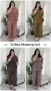 VIUMI FABLA FAILI SALRA SETELAN BABYDOLL RAYON MOTIF BY MORIST