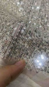 Vải Kim sa cao cấp màu Trắng kem(khổ1m3)mềm rũ co dãn_may đầm váy dạ hộiáo dàiáo kiểucvsét thiết kế...thời trang