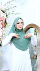 Hijab Alya Matt Jaguar Premium Kerudung Slukup Alya Adiva Bergo Malay Kerudung Jersey Segi tiga Slukup