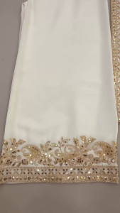 Party Collections Faux Georgette with Heavy Sequence Embroidery work Plazo Suit for your Events (Pre-Order: 8 to 21 Days Delivery) HR050826
