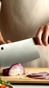 KR8512 30cm Heavy Duty Stainless Steel Bone Cleaver Kitchenware Knife{1Pcs}